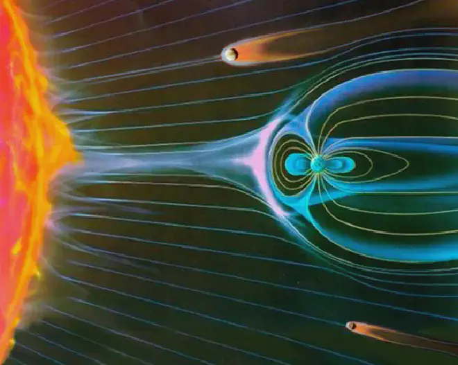 Venus, la Tierra y Marte interactúan con el viento solar